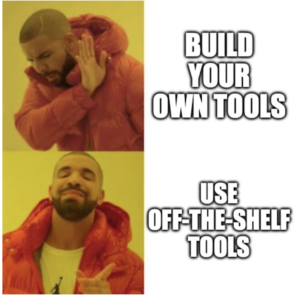 Drake meme. 
Don't build your own RISC-V tools.  Use off-the-shelf tools instead.